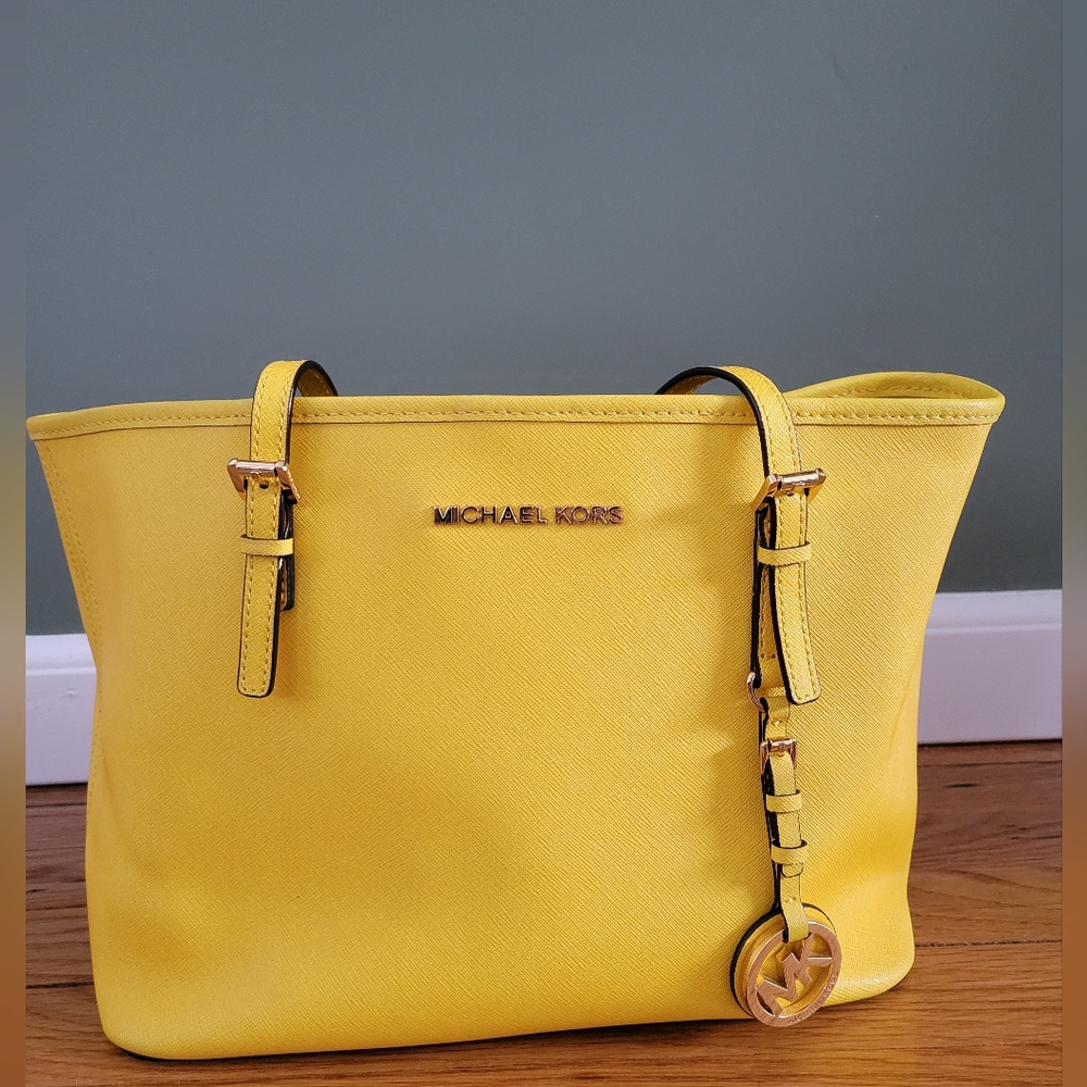 Michael Kors Yellow Tote Bag
